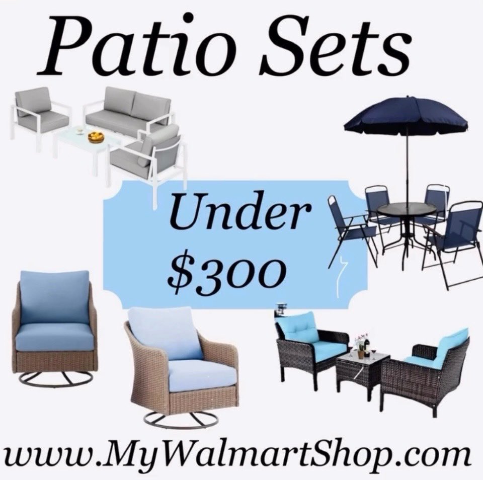 PrettyH79280's tweet photo. Patio Sets under $300 !
https://t.co/HgPKUeE6wb
Shop ALL My Curated Collections >> https://t.co/2AoXdNNn6x #walmartpartner
#OutdoorLiving #patio #porch #homedecor #curatedhome https://t.co/hGtgzr1tBp