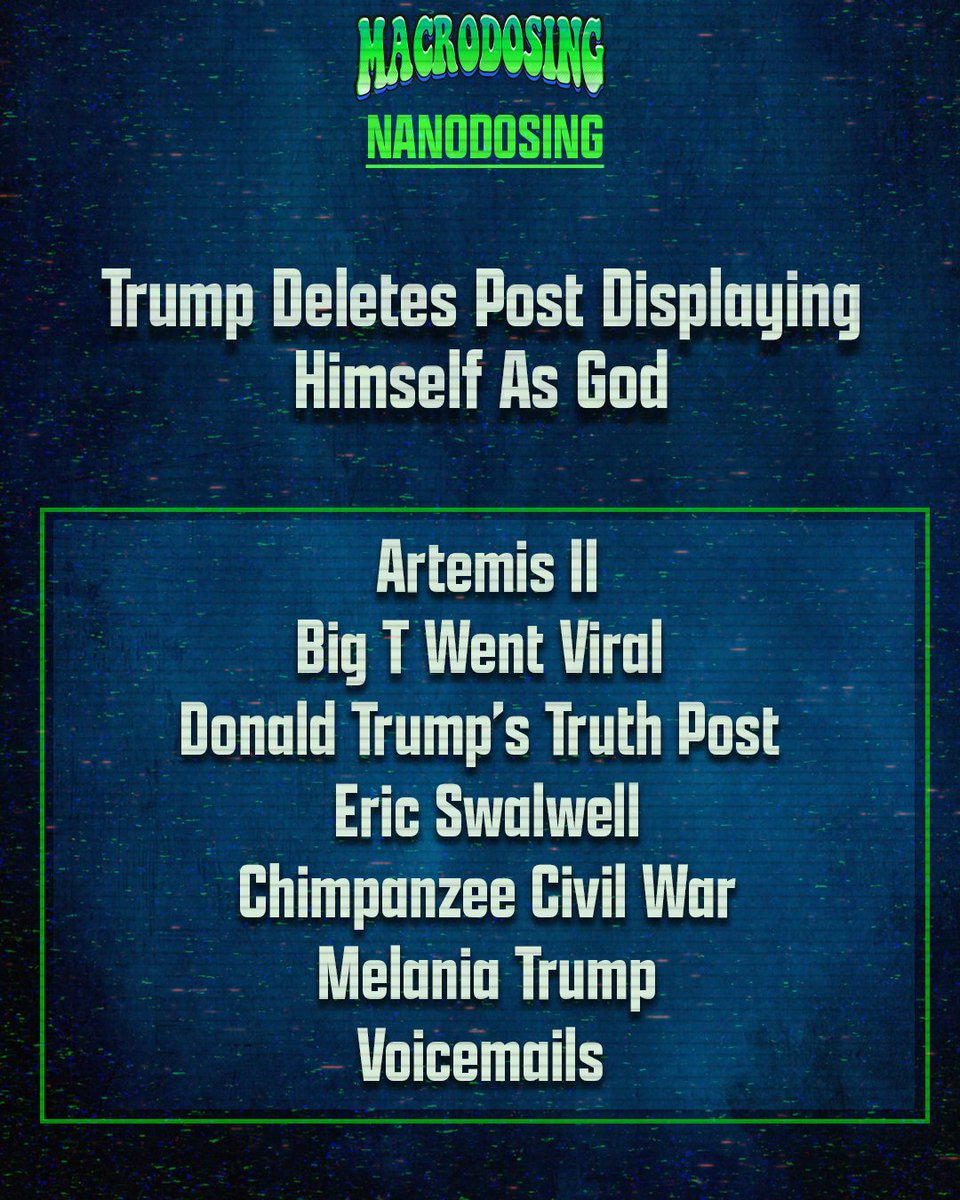 Macrodosing tweet media