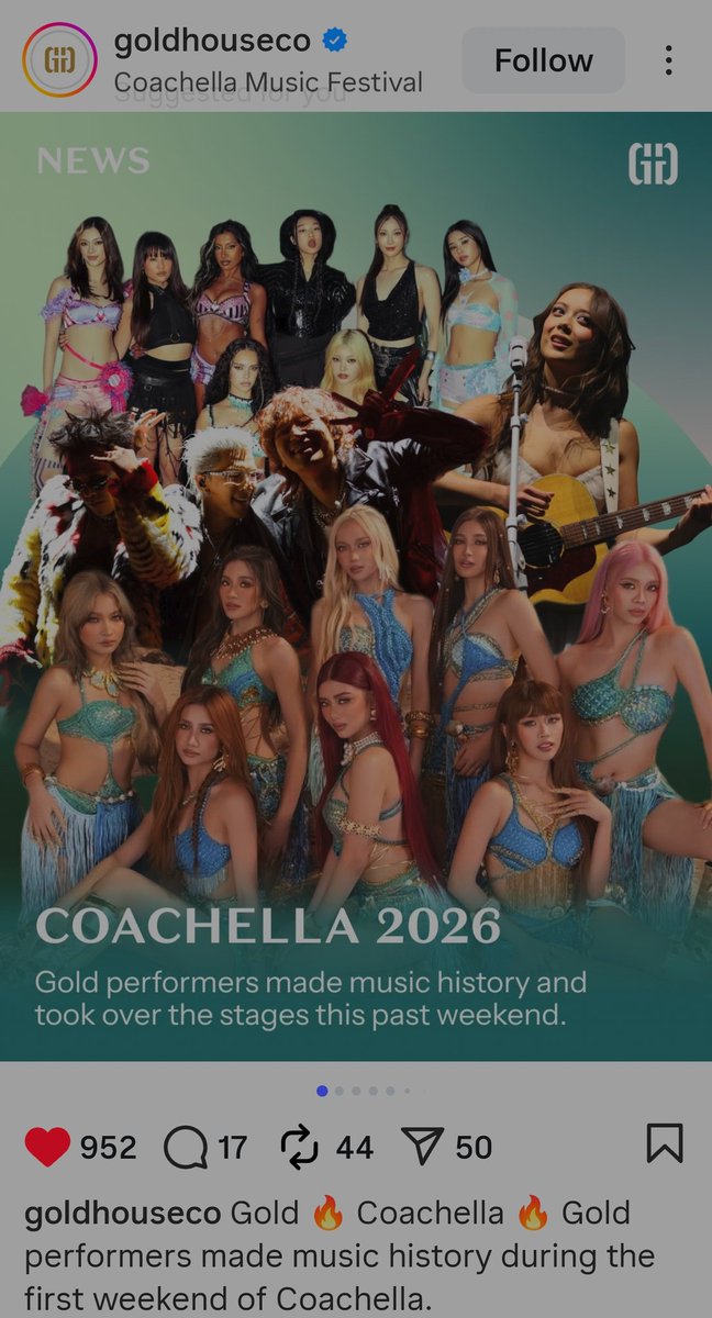 BINI is featured on Goldhouse' IG post
#BINI #BINI_Coachella 

instagram.com/p/DXFdoC0ETTw/…