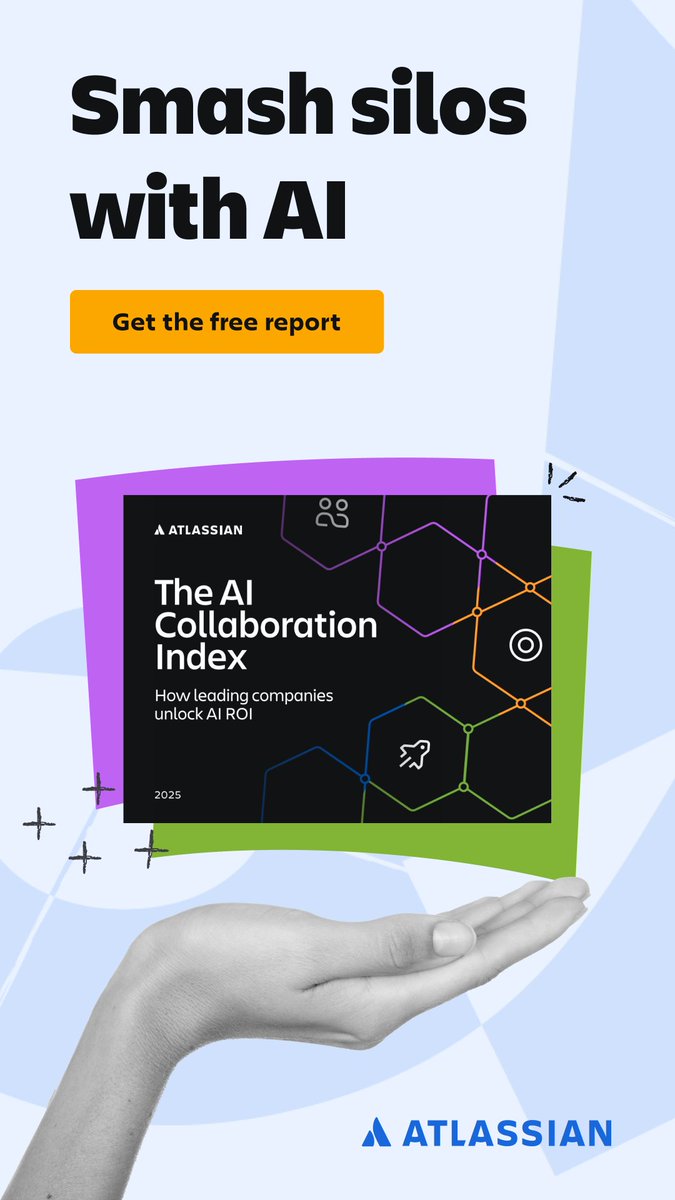 catchsoftware's tweet photo. Smash silos and unlock the ultimate teammate with AI.  Learn how in the new report, The AI Collaboration Index: How leading companies unlock AI ROI.  Get the free report:  https://t.co/eJuNq0wL3x https://t.co/y9ZbEdXn1b