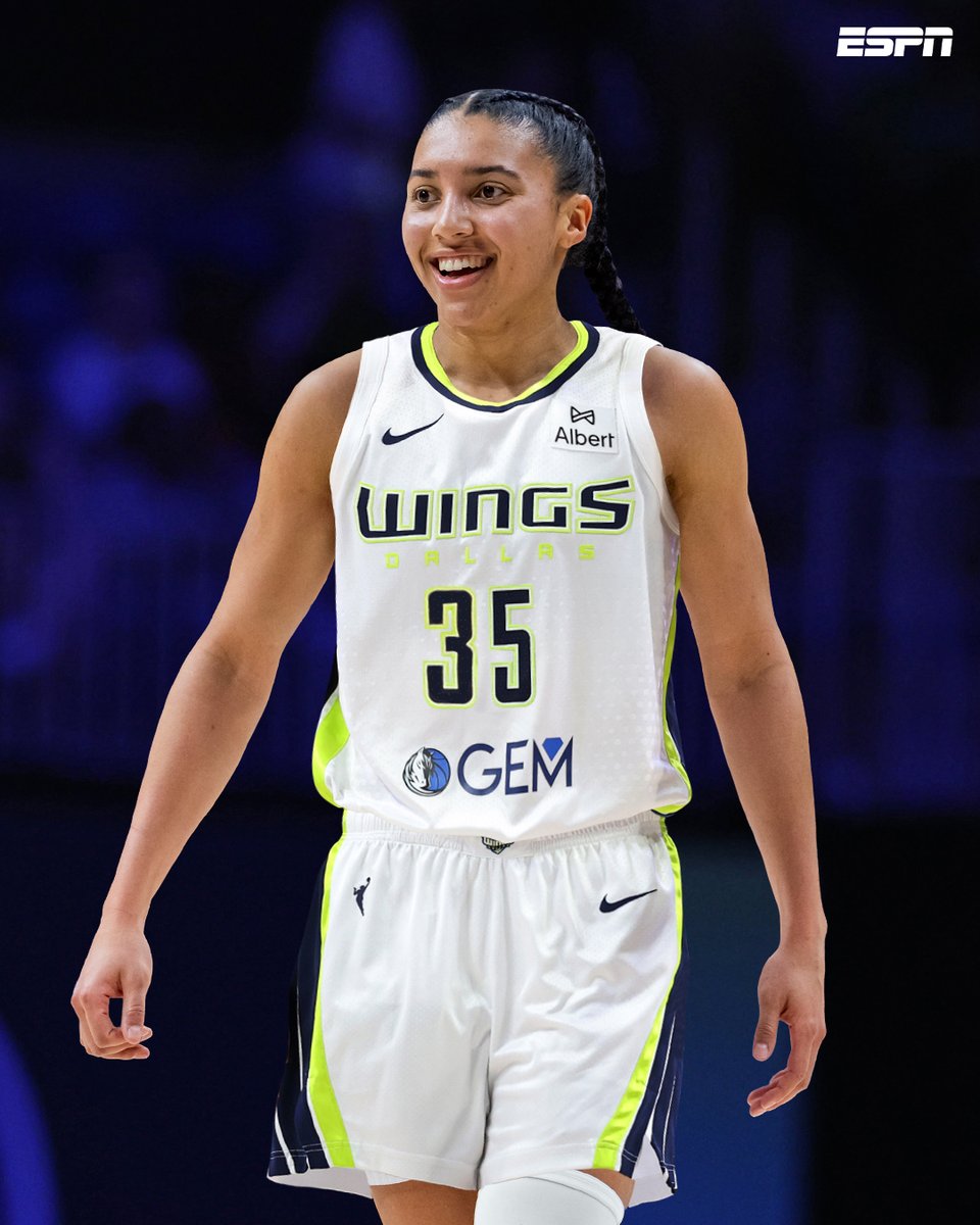 espn's tweet image. The People's Princess is headed to Dallas 👑 

With the No. 1 pick in the WNBA draft, the Dallas Wings select Azzi Fudd 👏