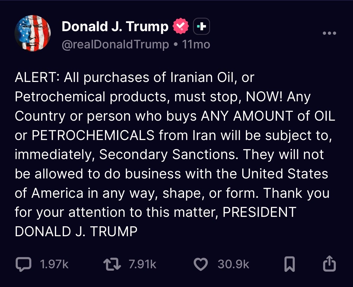 $BTC $HOOD $MSTU

5/1/25 Trump started solving the Iran problem 

4/13/26 It is all but complete

It has been a weight on the market the entire time and the source imo of all the boogey men holding things down. Truly believe everything will now be free to run much higher through