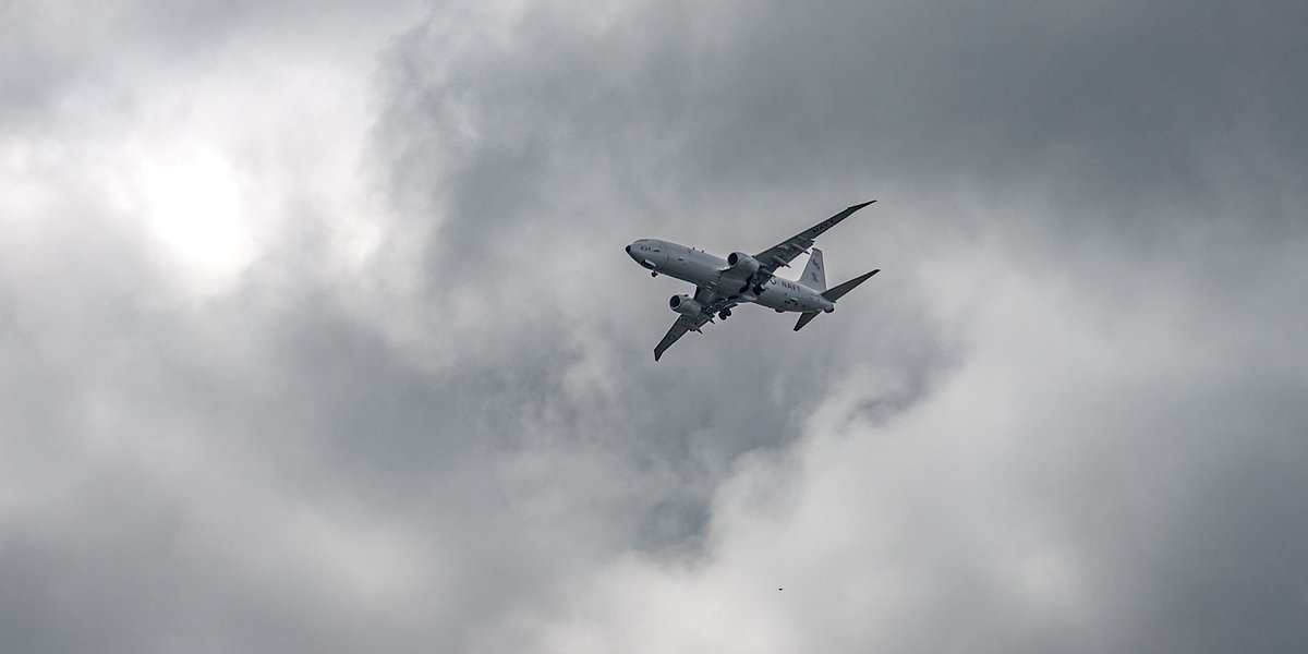 ClaasenSam's tweet image. Sub Hunter in the clouds above Junction City, Oregon. #Navy #Poseidon #CanonEosR