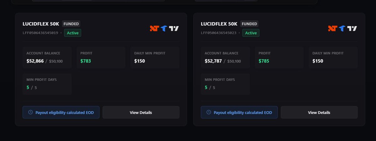 TooFastNate's tweet image. $2544 from @TradingLucid tomorrow!! Then $170 on 3 xfas @Topstep should be a $6500 week if goes planned 

$NQ $ES $MES $MNQ $SPY $QQQ #Topstep #propfirms