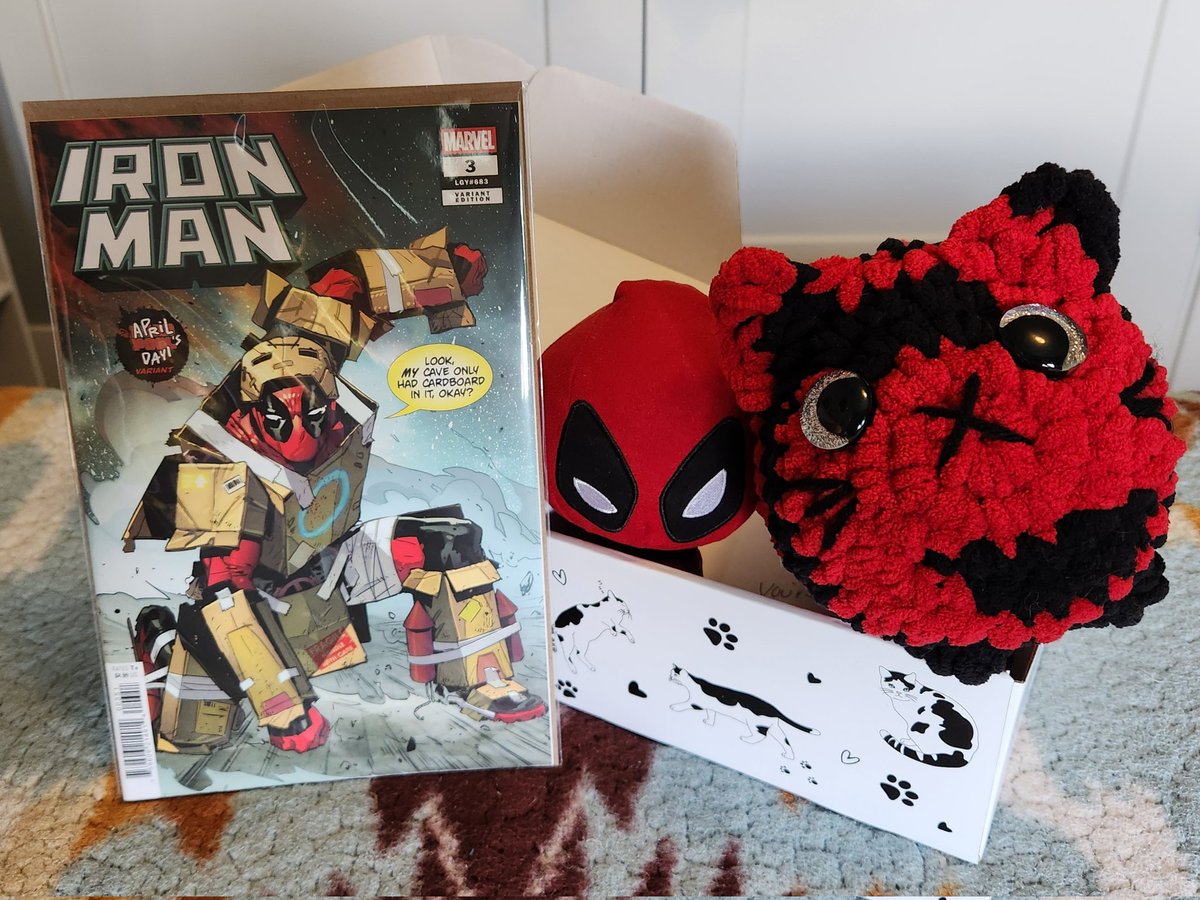 TheDeadpoolian's tweet image. He was able to build this in a cave! With a box of... boxes...!

This variant is so cute. 🤭 #Deadpool

Iron Man (2026) #3