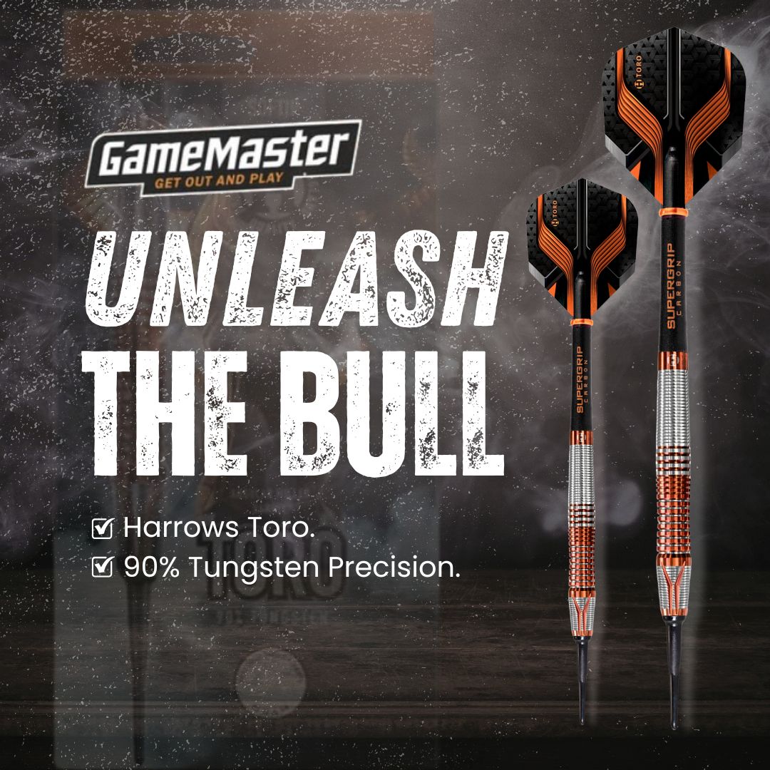 DartingFans's tweet image. Unleash the bull. 🎯

Harrows Toro 90% Tungsten Soft Tip Darts.

Shop now: darting.com/Darts/Soft-Tip…

#GameMaster #HarrowsDarts #ToroDarts #SoftTipDarts