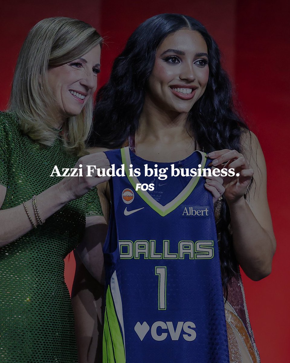 FOS's tweet photo. No. 1 overall draft pick.
National champion at UConn.
One of the highest-paid women's CBB players.
$2.2M contract, richest WNBA rookie deal ever.

Azzi Fudd is big business. https://t.co/Wa8YRggP26