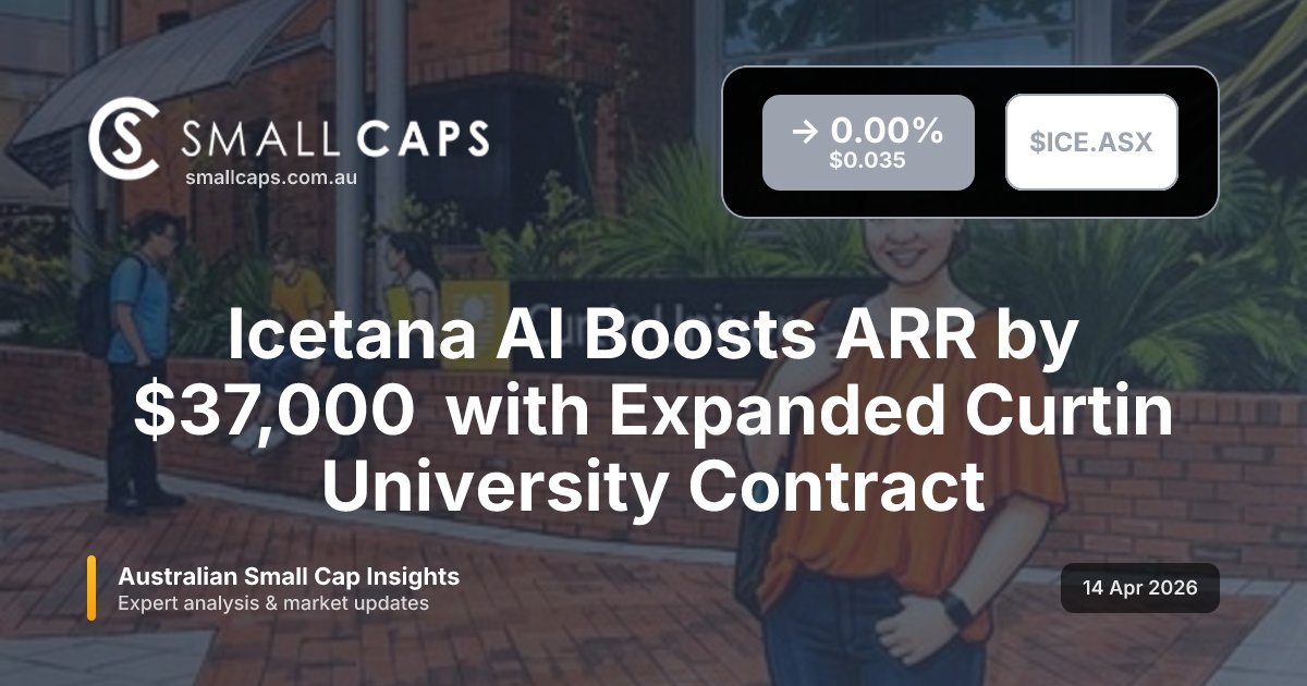 SmallCapsASX's tweet image. Icetana AI ($ICE) expands Curtin University SaaS deal, adding $37,000 ARR via a $242,000 3-year contract renewal covering new camera licences.

#ASX #SmallCaps #ICE

smallcaps.com.au/article/icetan…