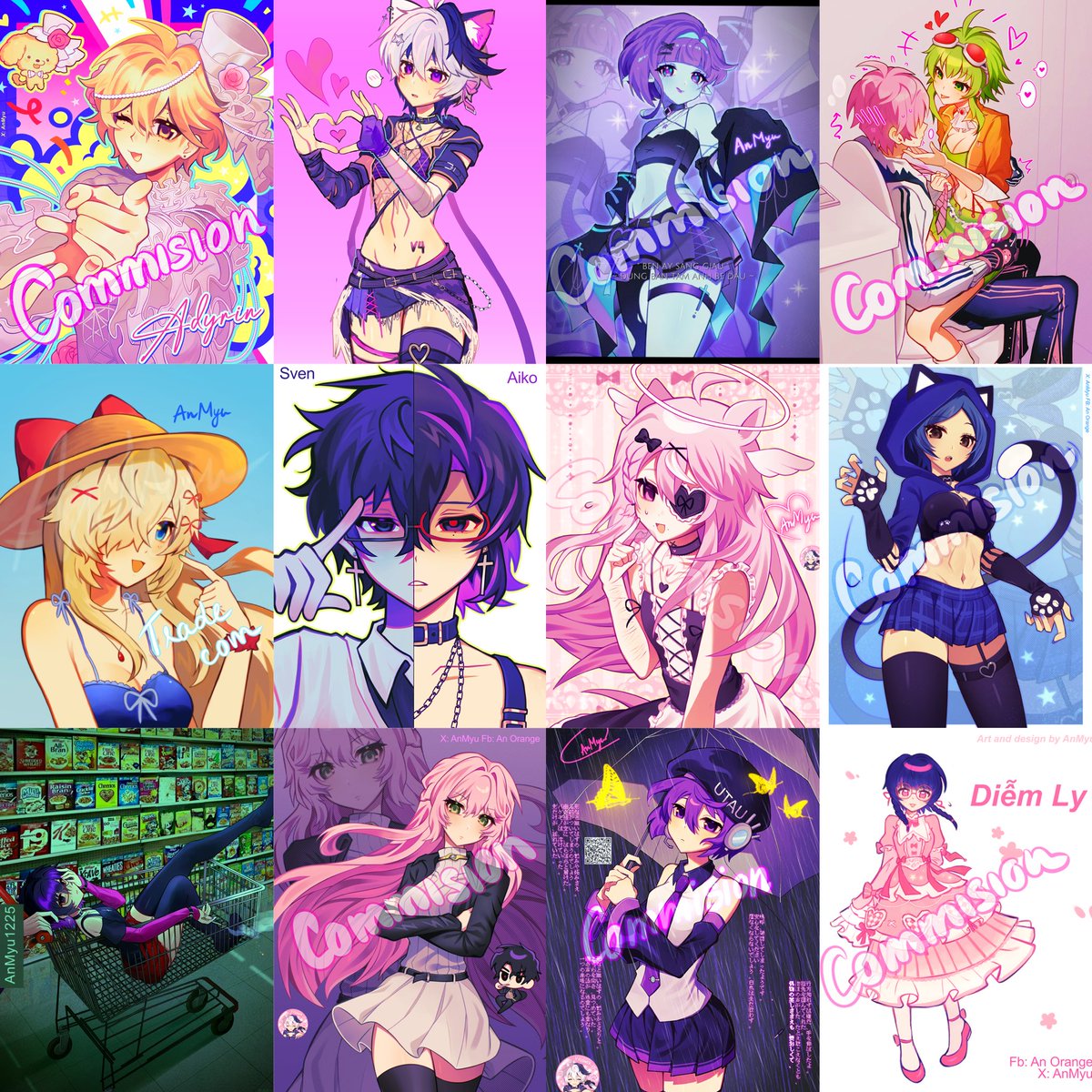 AnMyu1225's tweet image. I'm so happy that people chose to trust me and place orders with my #commission. I'm still trying my best. Thank you for your patience 🙏