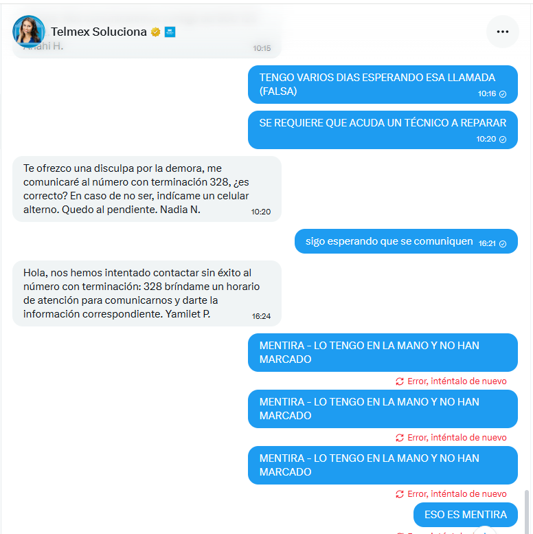 CJ_Trimmer's tweet photo. @TELMEXSoluciona podrías explicar el motivo por el que bloquearon mis mensajes directos ?
SOLUCIONEN LA FALTA DE SERVICIO @infinitum @Telmex https://t.co/bWONNN0S5m