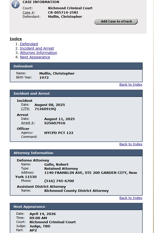 NYCEMSwatch's tweet image. On duty FDNY firefighter Christopher Mullin who attacked another FDNY firefighter in the firehouse, pled guilty

'Hero' FDNY firefighters don't go to jail in NYC. He will go to TASC who provides alternative to incarceration &amp;amp; will pay a fine

He returns to court on April 14, 2026