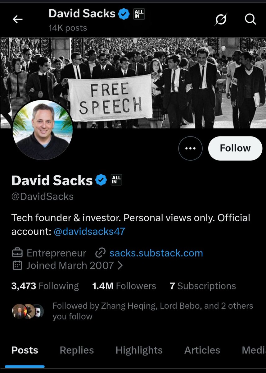 Voiceofinsect3's tweet photo. From" free the speech 💬 "to free  your a*s 🕳 🕳  h*les of war criminals,...
@elonmusk @DavidSacks  👇 👇 https://t.co/mqQ3TR5Rbp