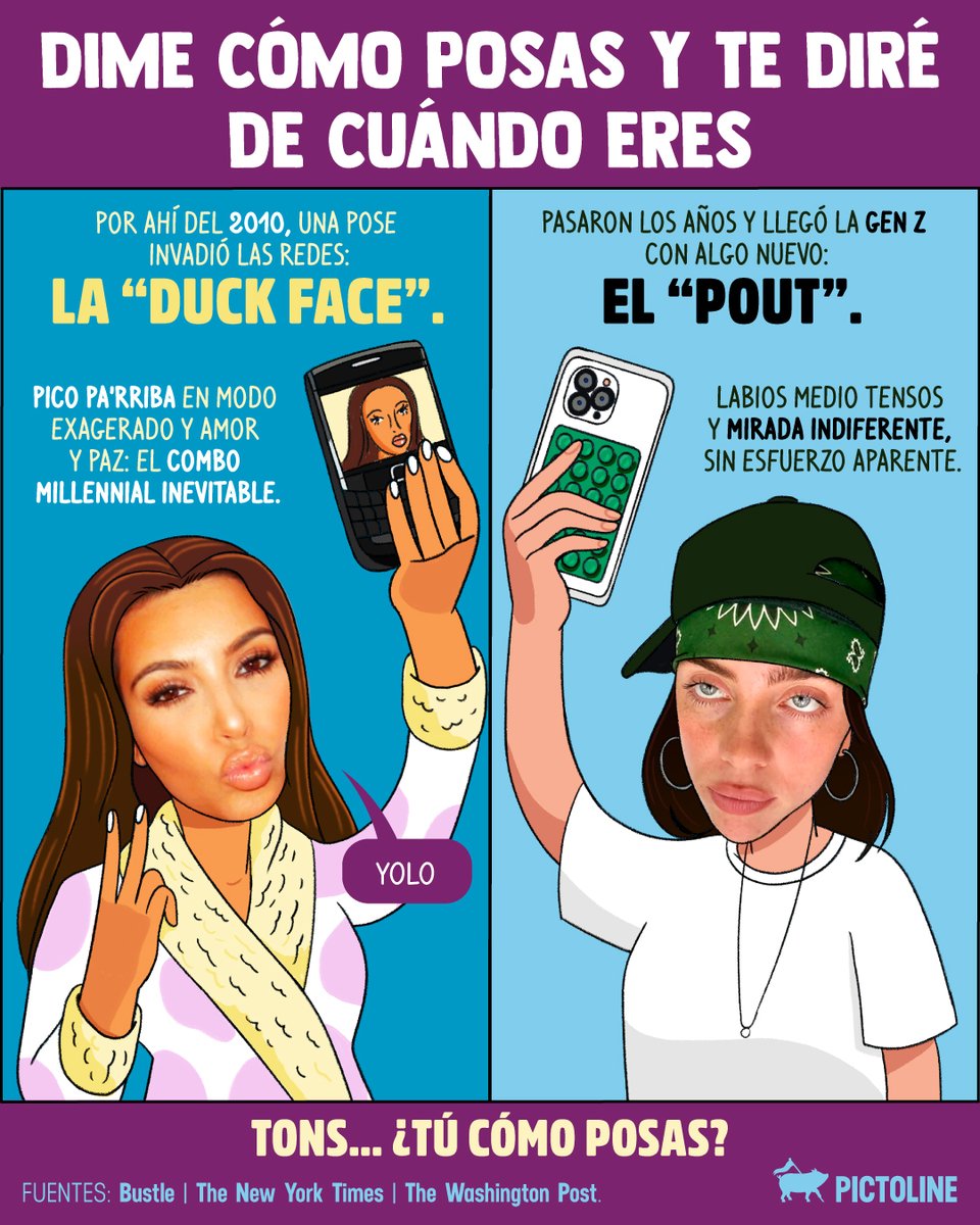 pictoline's tweet image. ¿Una cara dice más que mil palabras? 👁️👄👁️

#duckface #pout #selfie #generations #trending #cultura #sociedad #pictoline