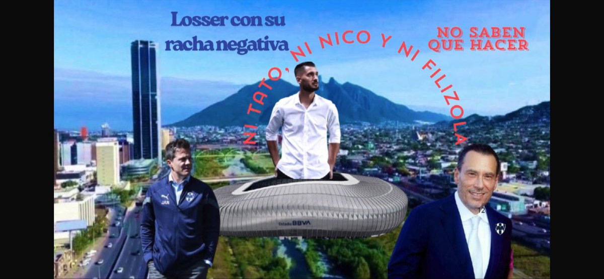 ChagoArriaga's tweet photo. De quién es más la culpa???
Para mi el porcentaje es el mismo.
Responsable por contrataciones, por lo que juega en la cancha y por la luz verde de Filizola
@Rayados  #LigaMx https://t.co/wCCsiXDY9B