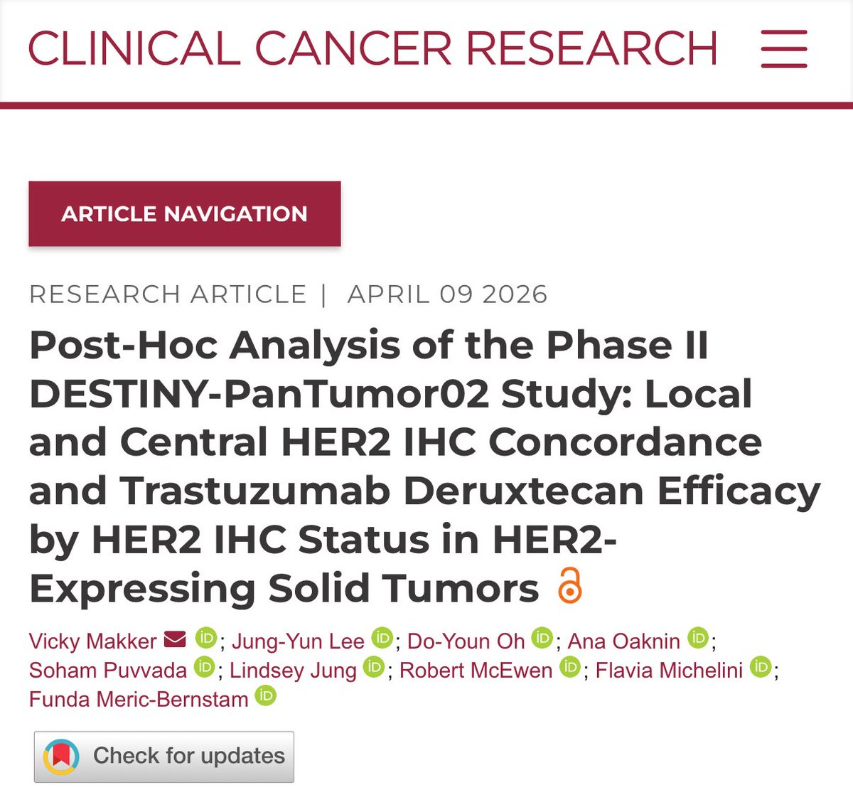 PTarantinoMD's tweet photo. Based on D-PT02, T-DXd received an agnostic approval, although restricted to HER2 IHC 3+ tumors. This analysis looked at concordance between local and centralized HER2 score: 58%❗️A coin toss, determining access to T-DXd. We need more objective biomarkers. https://t.co/FgxrNeUoq2 https://t.co/CJIzrAKO38