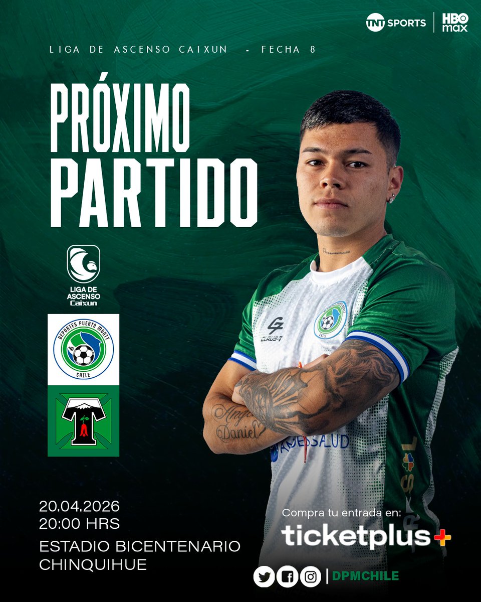 💚🤍 De regreso en casa, de regreso al Bicentenario Chinquihue.

Tras sumar en el norte y mantenerse en la parte alta de la tabla, Deportes Puerto Montt regresa al Bicentenario Chinquihue para buscar volver al triunfo junto a su gente.

Porque en casa, con nuestra bahía como