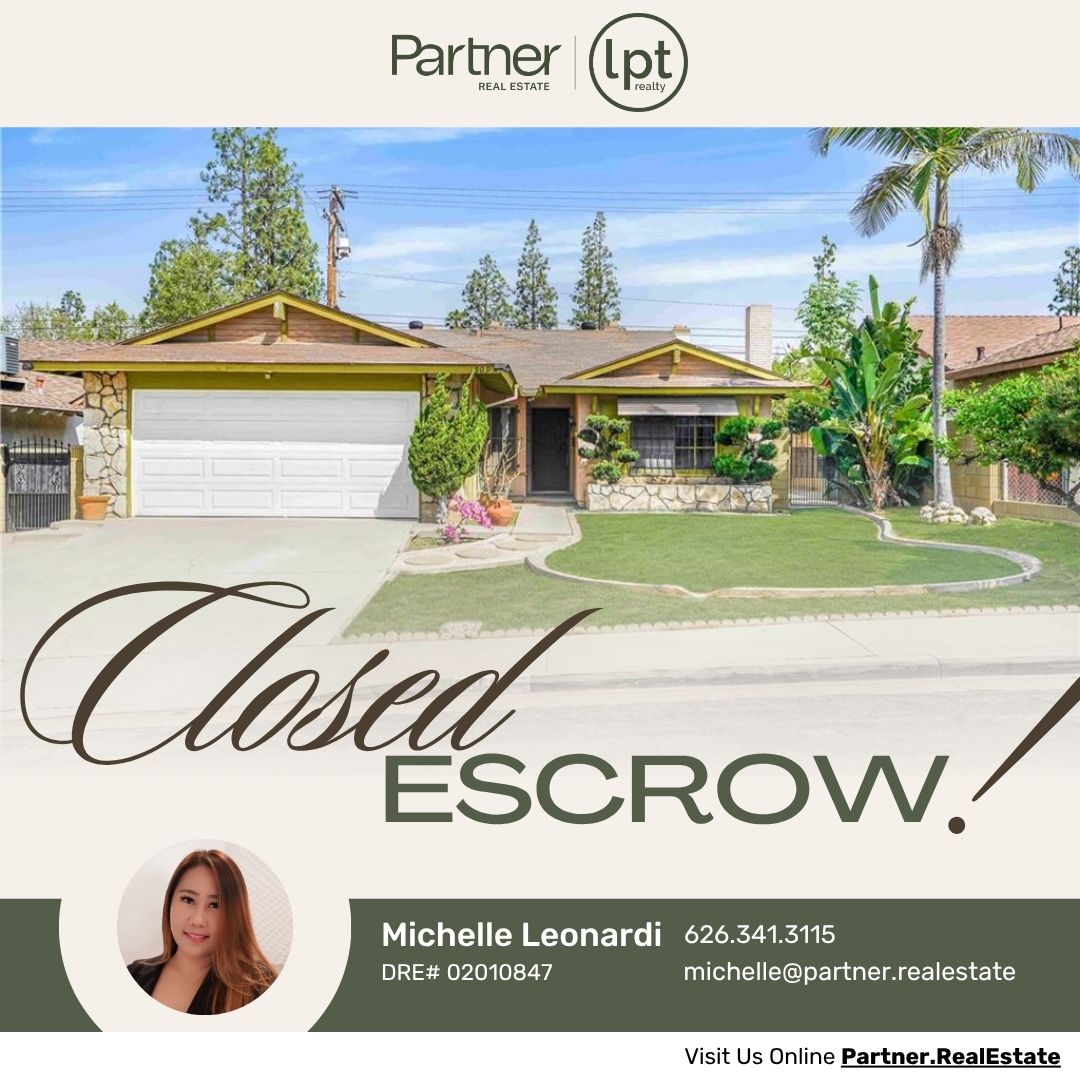 PartnerCA's tweet image. 🔑 Closed Escrow in Rosemead ✨ A Beautiful Win for Our Sellers

Ready to make your next move?

Michelle Leonardi
DRE# 02010847
626.341.3115
michelle@partner.realestate

#JustSold #ClosedEscrow #RosemeadRealEstate #PartnerRealEstate #SoldByMichelle #SouthernCaliforniaHomes