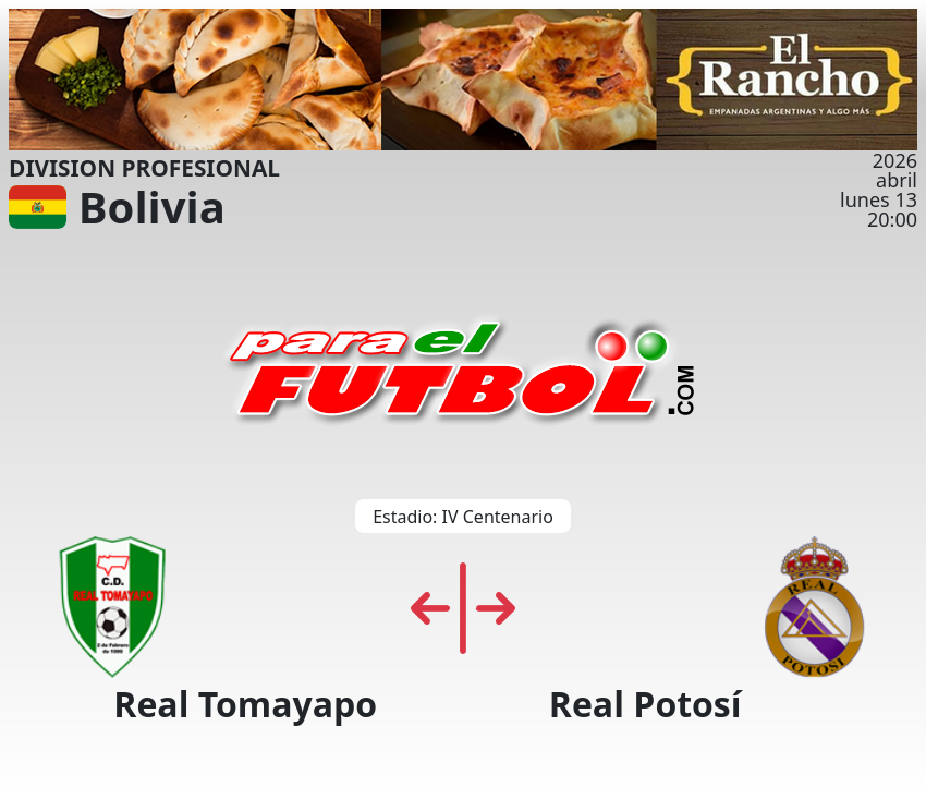 paraelfutbol's tweet image. a punto de comenzar en Tarija,
paraelfutbol.com
#bolivia #FBF #DivisionProfesional #RealTomayapo #RealPotosí #futbol #paraelfubol