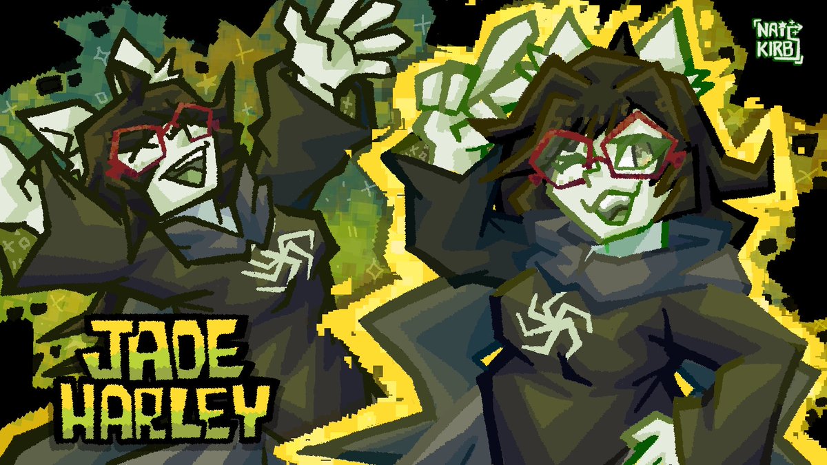 Naikirbs's tweet photo. 💚WITCH OF SPACE: JADE HARLEY💫

#homestuck #fanart https://t.co/IzXHxm8hOa