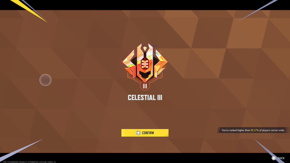 Sebastian_SAVG's tweet photo. made it back to celestial before season 7.5!! 
Top 1% https://t.co/KfSTglpJ5B