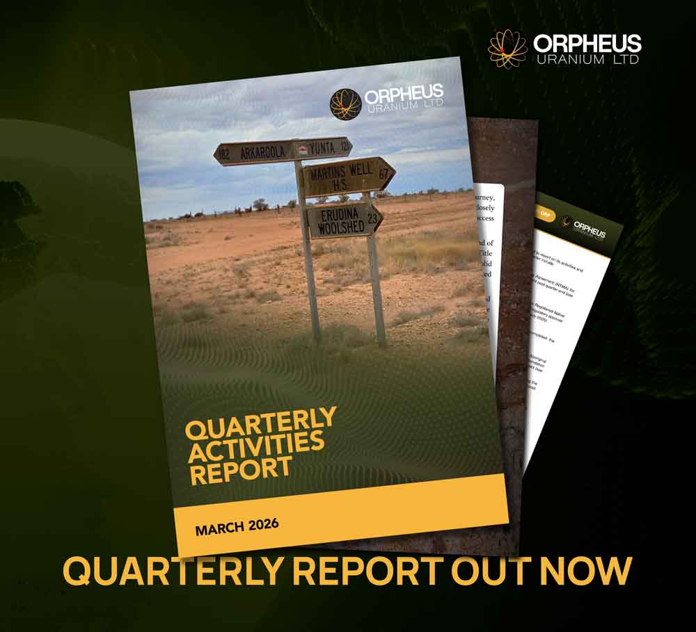 OrpheusUranium's tweet photo. With approvals in place for the Frome &amp; Radium Hill South Projects and gaining approvals for Pirie Basin &amp; Marree underway, 2026 is shaping up to be an exciting year for $ORP.AX Orpheus #Uranium.

-MD Clinton Dubieniecki in the Quarterly Report out today: 
https://t.co/8VB40PAHo5 https://t.co/bpxzvaidkt
