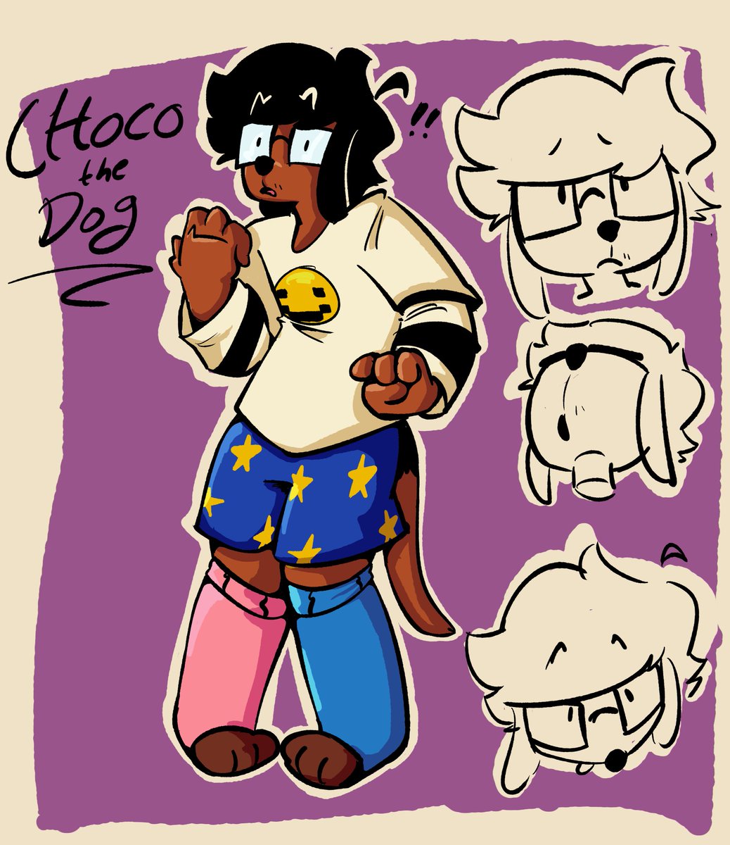 me encanta el concepto de literal perro marron se me hace bien chistoso 

personaje de <a href="/_Chococris/">choco</a>