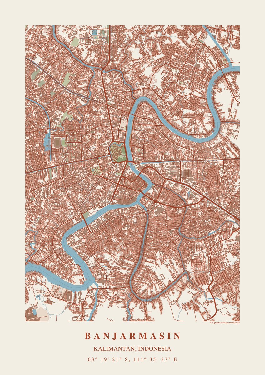 ardiantovn's tweet image. Banjarmasin Map #ShowYourWork
