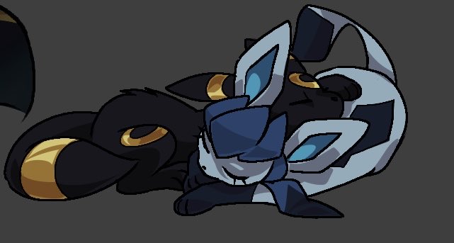 Magma doodles 2#
#umbreonxglaceon