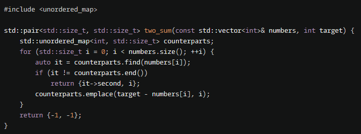 Darker543296's tweet photo. Lately, I've been obsessing over algorithm problems and CodeWars. I thought it would be cool to save interesting solutions here.
My solution to this problem was different, but it's something special!
#cpp #programming https://t.co/ZwmEQ9CxWS