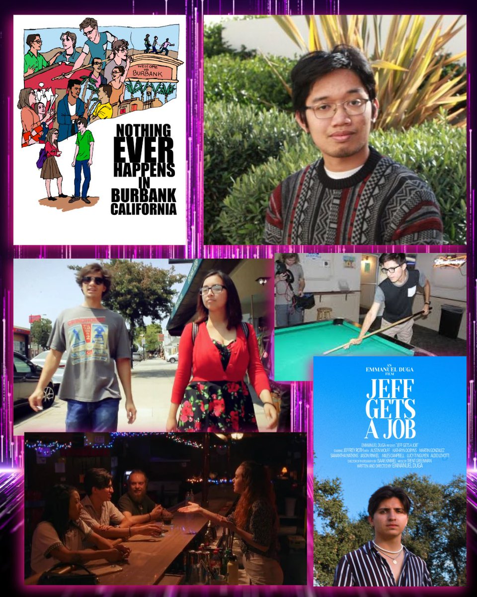 BadMoviesWeLuv's tweet photo. 🚨 New Episode 🚨 
While I sort the rest of Cage month, it’s time for a new Filmmaker in Focus with @EmmanuelDuga We talked working locally with friends, inspirations/aspirations, and his feature film work on NOTHING EVER HAPPENS IN BURBANK, CA and JEFF GETS A JOB.

Links below👇 https://t.co/phdMDNKrWN