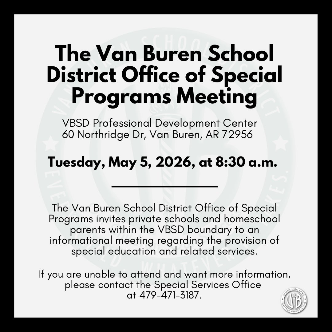 Van Buren School District tweet media