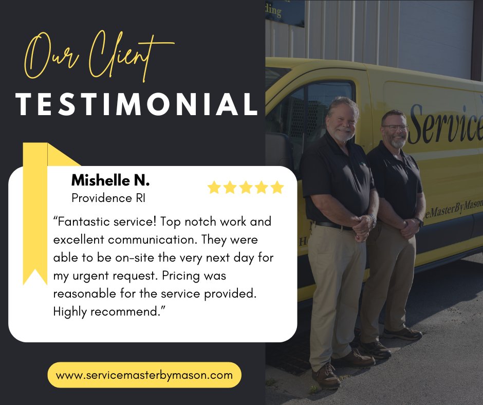 SMWesterly's tweet image. We strive every day to exceed our customer’s expectations and were excited to receive a⭐⭐⭐👉⭐ 5-star Google review from Mishelle N. in Providence RI. Another happy customer we had the privilege of serving! 

#happycustomer #HereToHelp #customersatisfaction