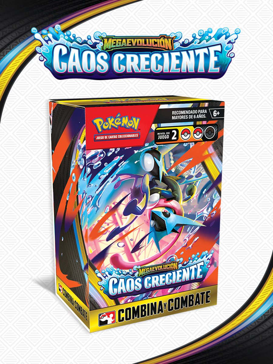 La nueva expansión del Juego de Cartas Coleccionables Pokémon, Megaevolución-Caos Creciente, llegará el 22 de mayo de 2026, ¡pero puedes visitar tu tienda de juegos para probarla antes de esa fecha!  pokemon.com/el/noticias-po…