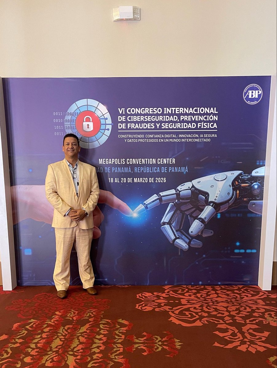 NUMU_GROUP's tweet photo. 🇵🇦✨ @numu en el VI Congreso de Ciberseguridad de la @ABPanama 

IA segura, protección de datos y resiliencia digital en el centro de la conversación.

La innovación solo tiene valor cuando genera confianza.

#NUMUGroup #Ciberseguridad #IA #ConfianzaDigital https://t.co/keRupQVUk0