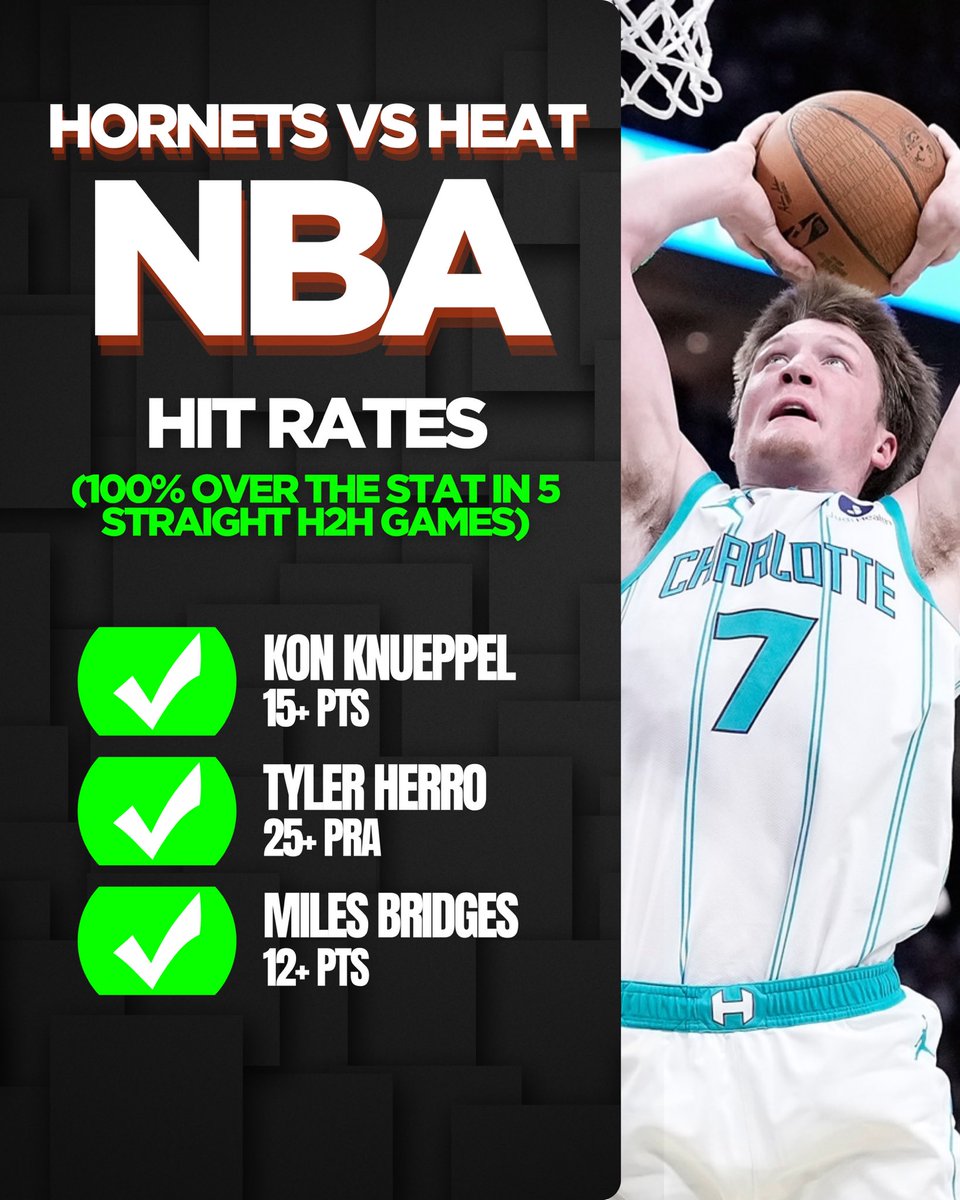 wagerhubbets's tweet image. The best locks for each play in game on Tuesday👀

Each player is over in 5 straight vs the other team🔒

#nbatoday #nbapicks #phoenixsuns #charlottehornets #nbapickstoday
