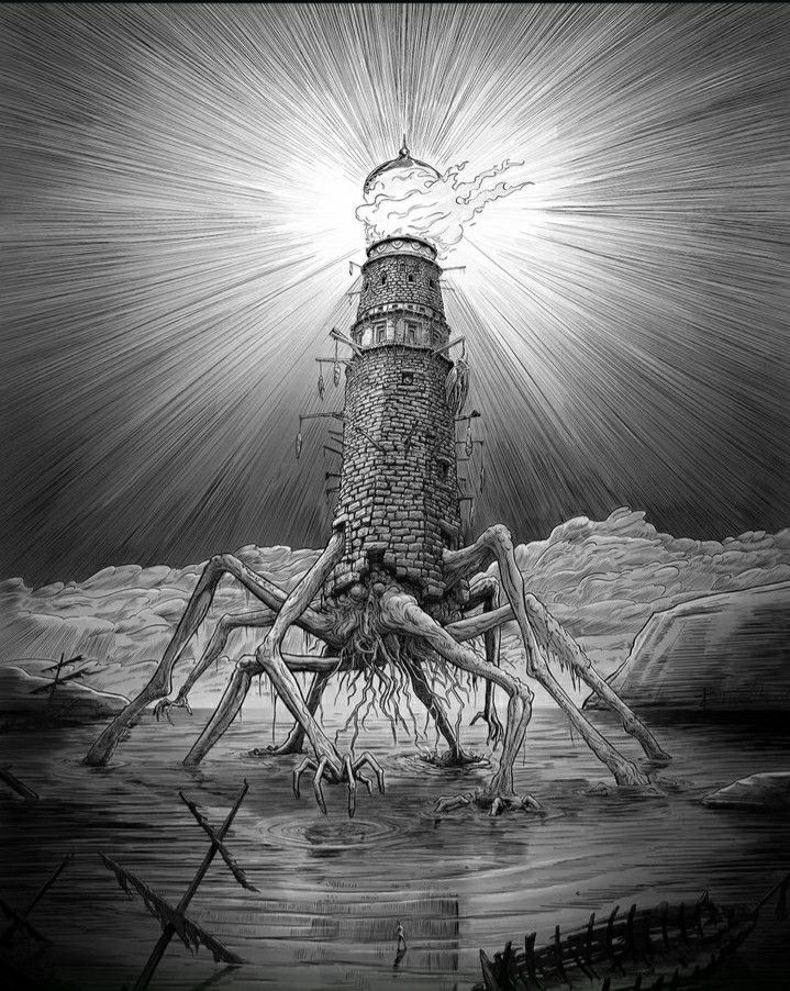HPL_JDeLaughter's tweet photo. 💀Gorgons & Hydras & Chimaeras—dire stories of Celaeno & the Harpies—may reproduce themselves in the brain of superstition—but they were there before. They are transcripts, types—the archetypes are in us & eternal🎨"The Wisp" by Dirk Wachsmuth💀#HPLovecraft #Lovecraftian #Cthulhu #Dagon #Azathoth #Kraken #Yogsothoth #Nyarlathotep #Necronomicon #Gothic #Monster #Mythos #Apocalypse #HorrorArt #Horror #Scifi