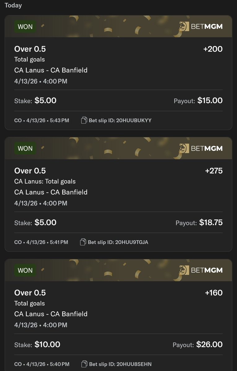 DeanGoodwell's tweet photo. @BucketJonBets Thanks Buckets! You were due. https://t.co/PTerBnac0e