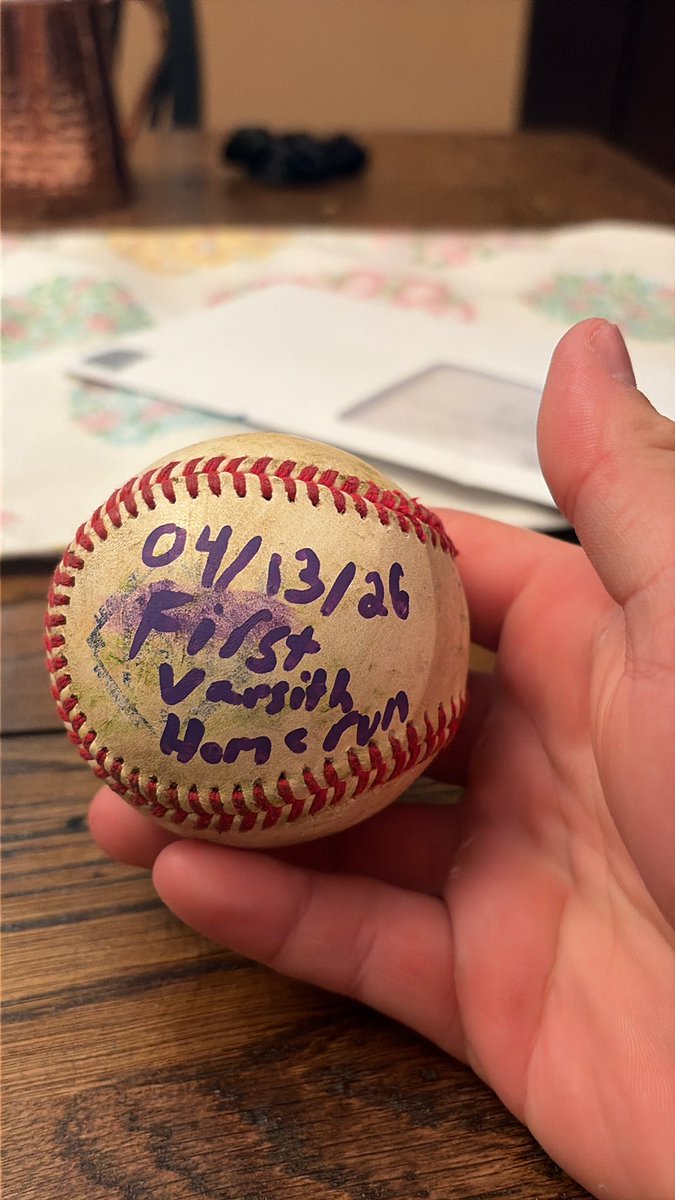 KamdynBubb's tweet photo. I’m blessed to hit my first ever varsity home run today. I’m happy that we pulled out for the win at the end. 
#hardworkpaysoff https://t.co/0zSPghfWXT