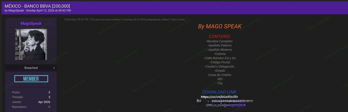 Dark Web Intelligence tweet media