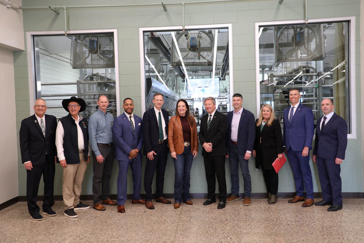 I was excited to welcome <a href="/SecRollins/">Secretary Brooke Rollins</a> to <a href="/michiganstateu/">MSU</a> today to highlight the cutting-edge agricultural innovation happening at the Dairy Cattle Teaching &amp; Research Center. We saw firsthand how faculty and students are leading the way to advance the science of dairy management,