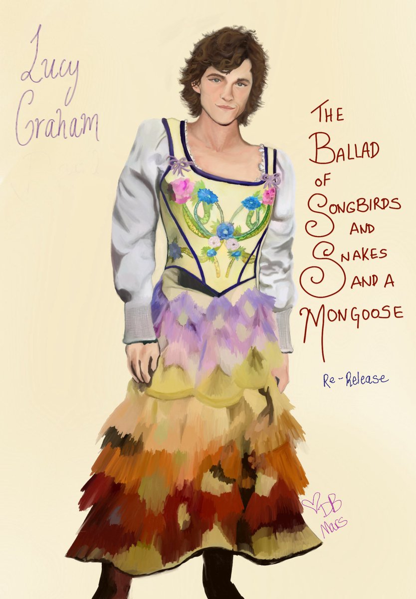 DBMars33's tweet photo. #hannibal #hannigram #fannibals #theballadofsongbirdsandsnakes Will as “Lucy Graham Baird” 😂😉.  Art by me to celebrate the revision &amp; re-released my fic where Will and Hannibal go see this movie and then play hunger games in the bedroom. https://t.co/8tatnvqQ4C #hungergames https://t.co/MRGq5XHWFY