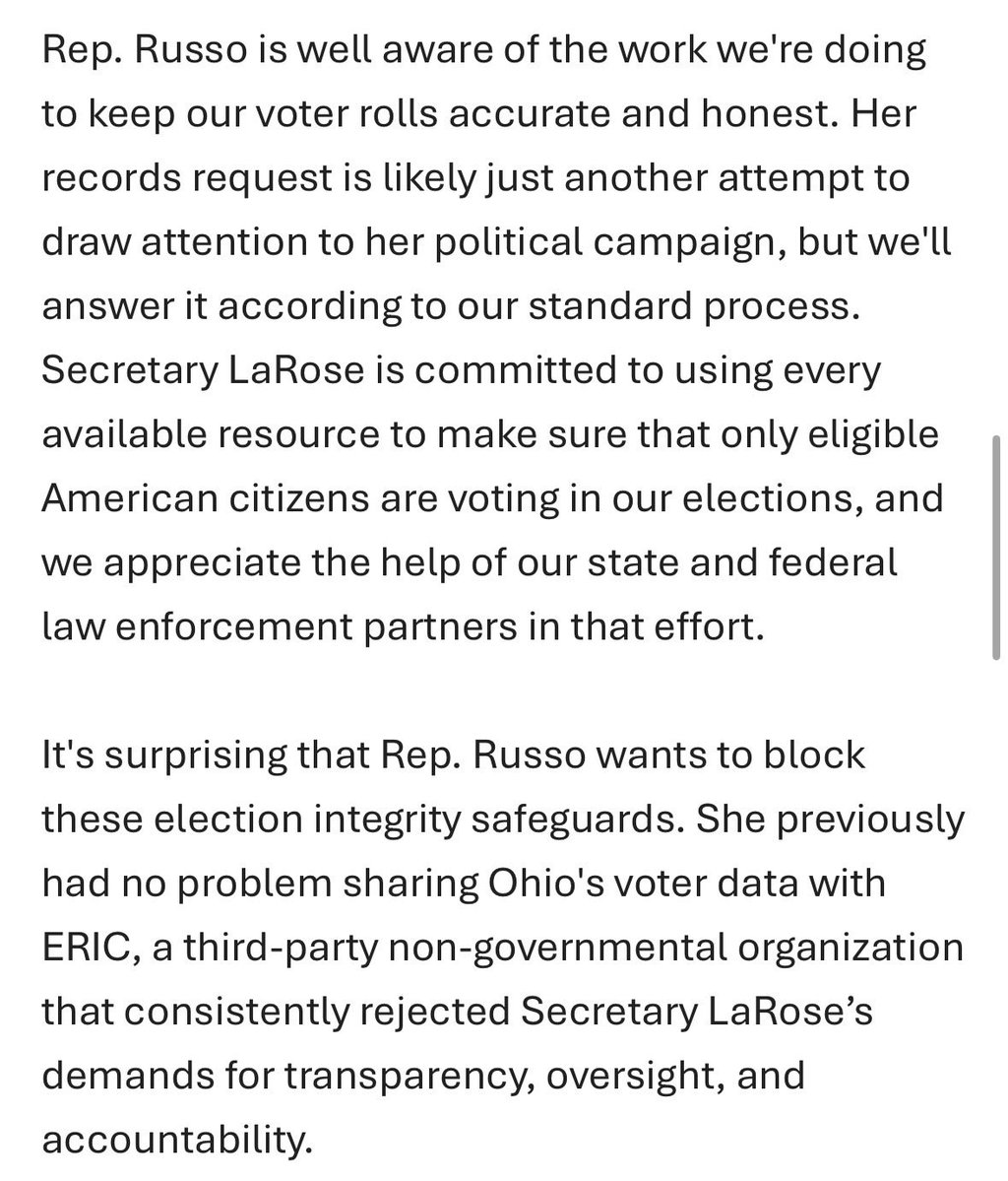 Frank LaRose tweet media