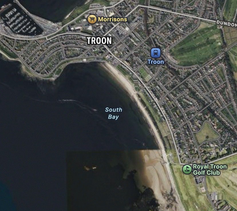 Take a trip to Troon. Have a fag at the Troon Club. Tan yourself on Troon Beach. Go sailing from the Port of Troon. Join the Troon Scouts. Ride on the Troon. Enjoy the Troon Bridge.

Complimentary HRT provided.