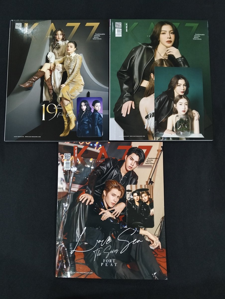 MayahouseTH's tweet photo. Kazz Magazine with card
พร้อมส่ง   250.-  ส่งฟรีค่ะ
#FreenBecky #FortPeat 
#TayNew #Mable_Siriwalee 
#phuwintang #DunkJoong 
#parn #MeenPing 
#FayePeraya #FayeYoko 
#gelboys #pidenew #PJLEON 
#ตลาดนัดgmm https://t.co/LeaOmRI8rS