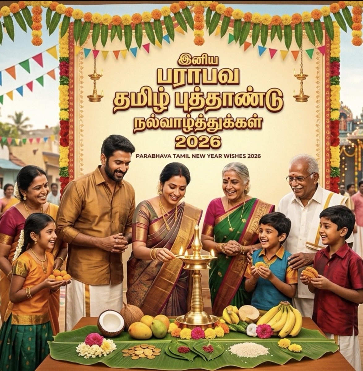 அனைவருக்கும் இனிய பராபவ தமிழ் சித்திரைப் புத்தாண்டு நல்வாழ்த்துக்கள்💐🎉