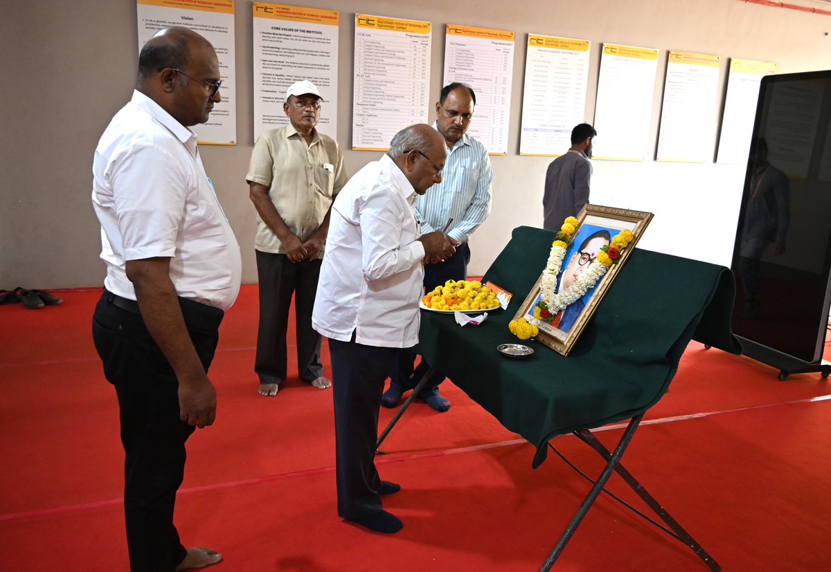 ritindia1983's tweet image. Remembering Dr. B. R. Ambedkar on his 135th Birth Anniversary 🙏

Celebrated with tributes, inspiring speech, and active participation by students &amp;amp; staff at our institution.

#AmbedkarJayanti #SocialJustice #Equality #Inspiration