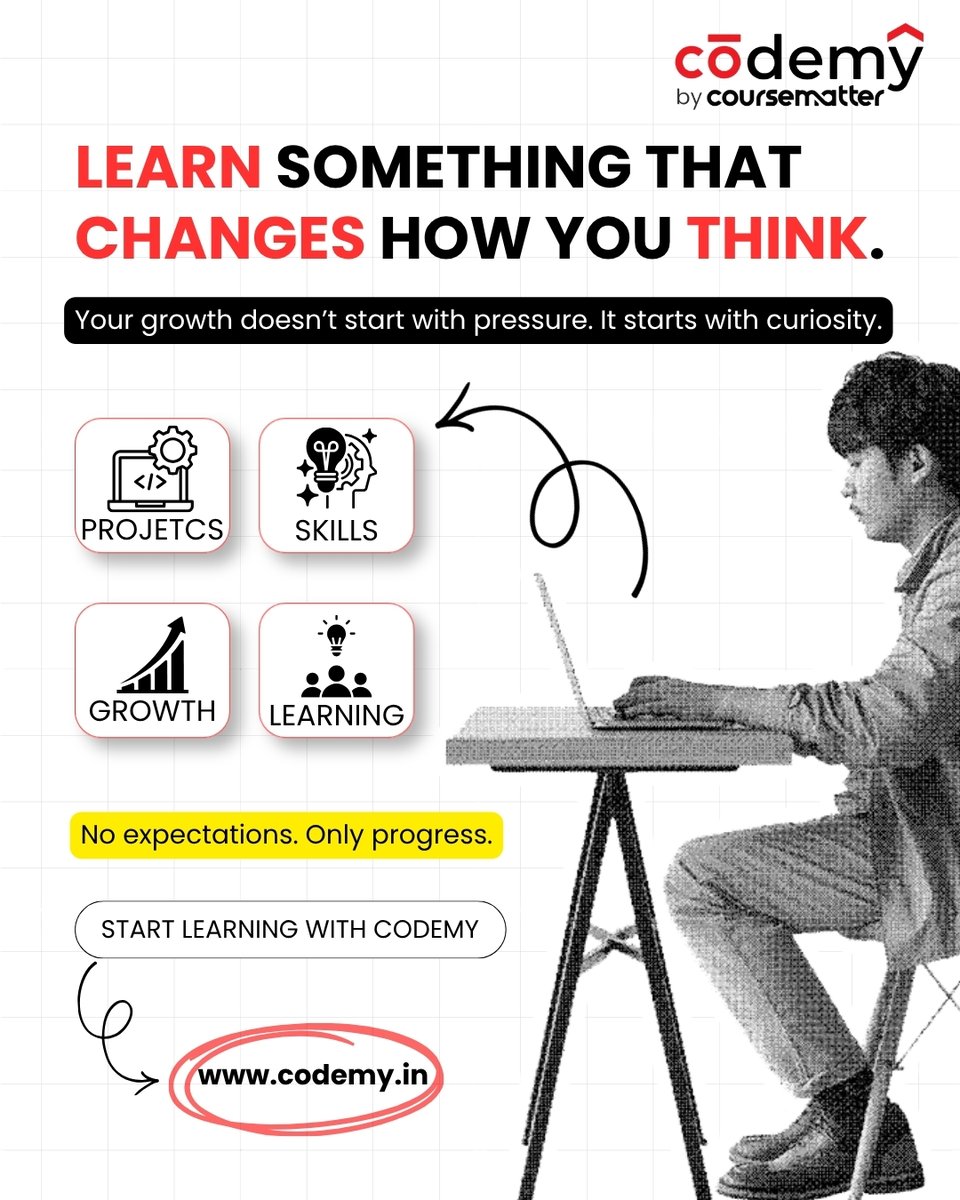 codemy181529's tweet photo. You don’t need pressure to learn.

Just the right starting point.

Codemy helps you explore, build &amp; grow.

Register Today :- https://t.co/B6OXvBy7vX https://t.co/4Ta15EioHi