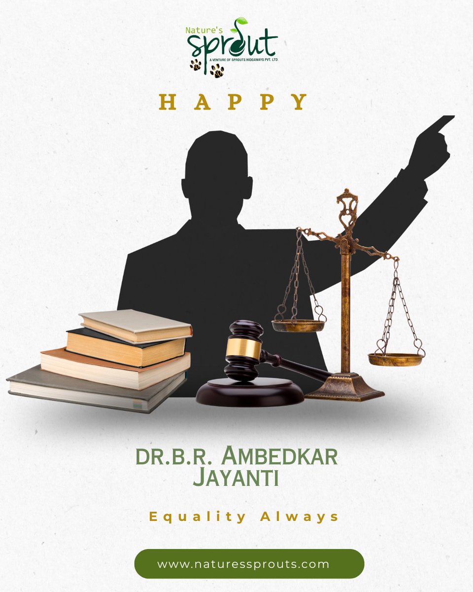 SproutNatures's tweet photo. Honouring Dr. B.R. Ambedkar — a symbol of equality, justice &amp; change.

#AmbedkarJayanti #Equality #NaturesSprout #TravelIndia #StayWithUs https://t.co/ud86R4DafY