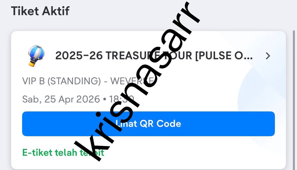 Ljaewookie_'s tweet photo. Halo gais
Izin WTS tiket treasure plus on day 1
Qn 2***
Harga by dm ya 
 #TREASURE_PULSE_ON_IN_JKT https://t.co/kpajnUT19y
