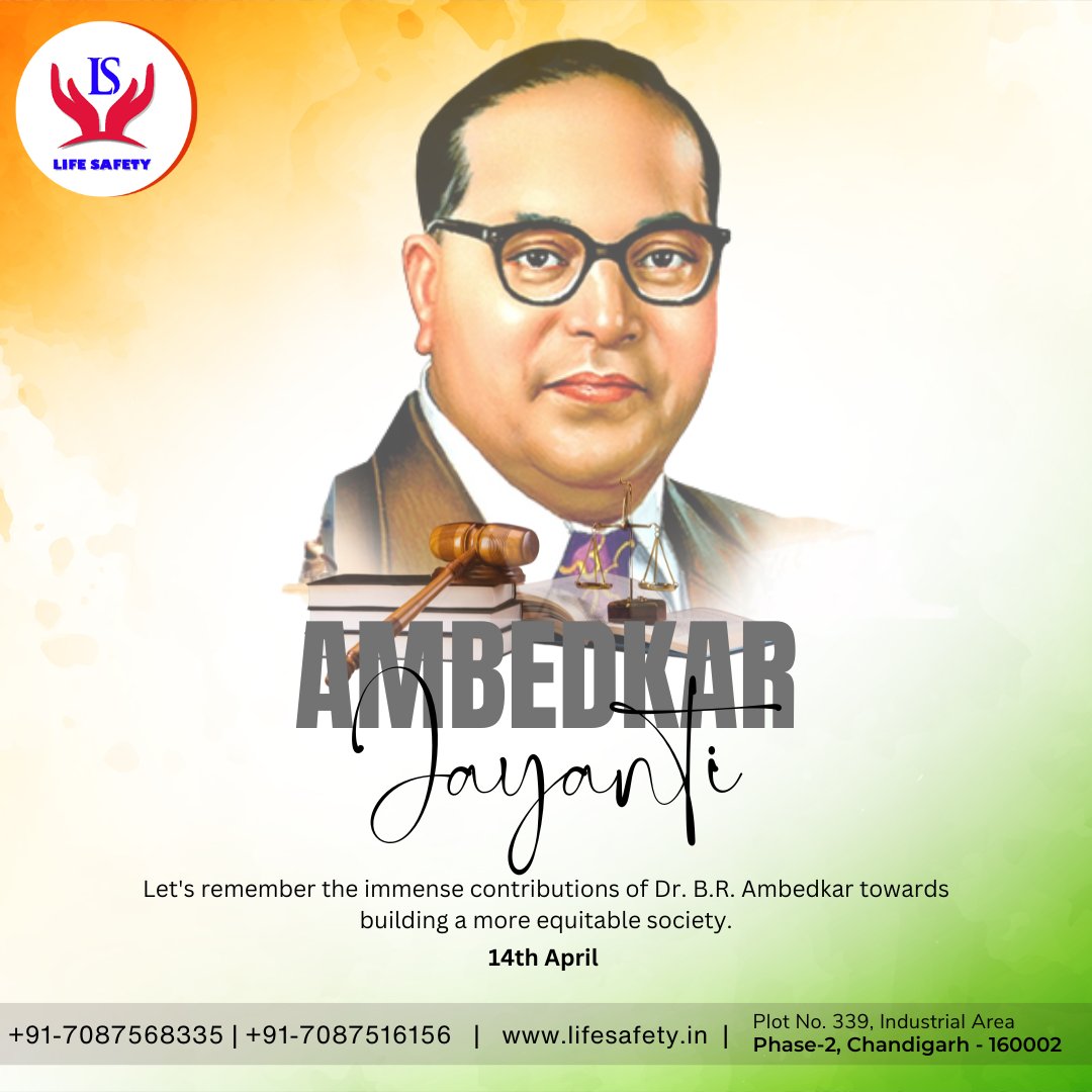 LifeSafety18's tweet photo. 🙏 Ambedkar Jayanti
Honoring Dr. B.R. Ambedkar’s legacy of equality and justice.

🌐 https://t.co/oQqBoswzYS
📍 Industrial Area, Chandigarh

#AmbedkarJayanti #Respect https://t.co/wxqFOUUkfB